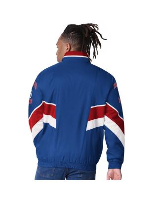 Men's Royal Philadelphia 76ers Captain Oxford Full-Zip Jacket