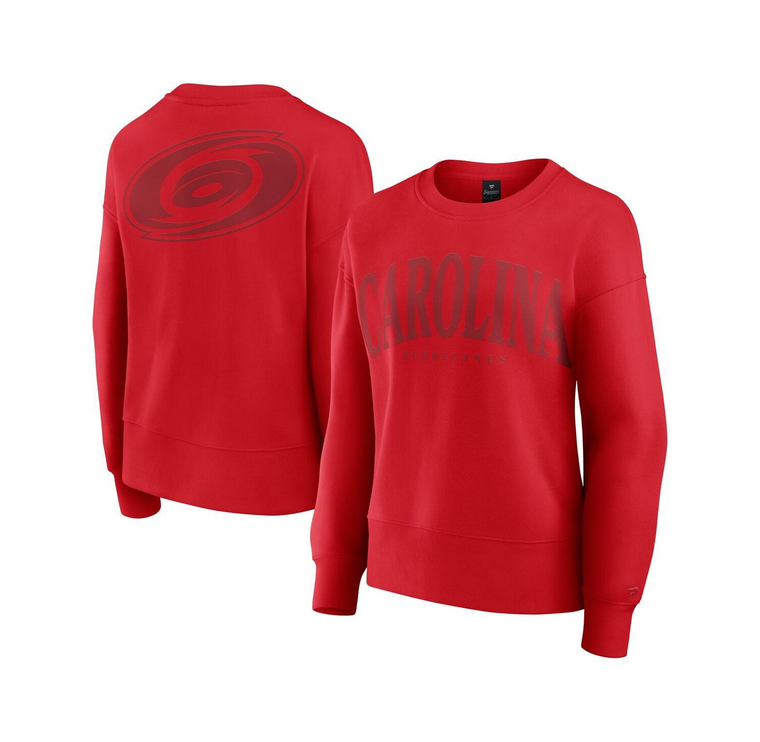 Women's Red Carolina Hurricanes Elements Flow Pullover Sweatshirt