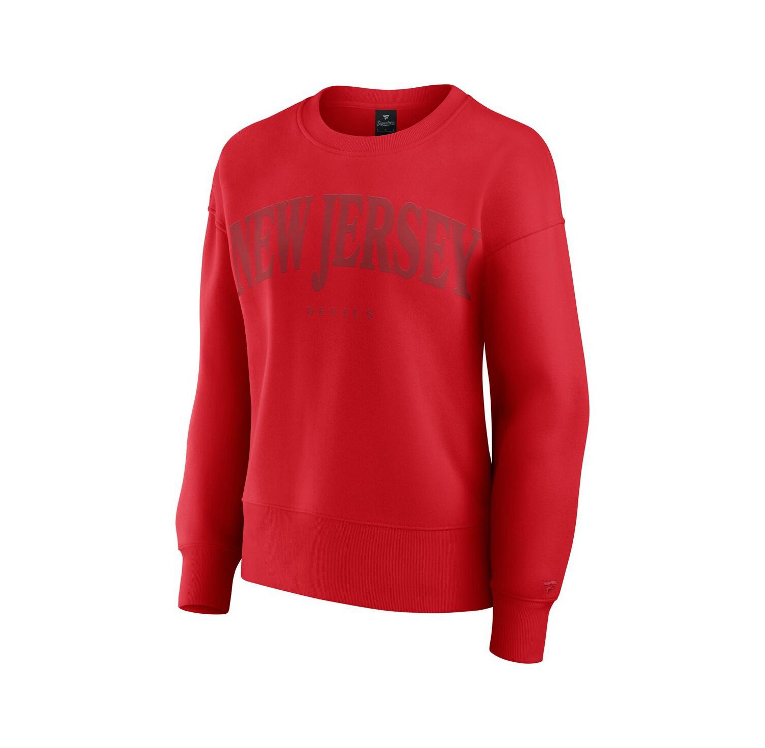 Women's Red New Jersey Devils Elements Flow Pullover Sweatshirt