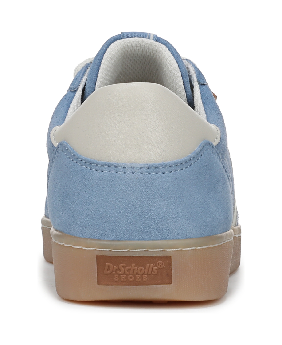 Shop Dr. Scholl's Women's Rebel Sport Lace Up Sneakers In Blue Sky Suede,leather