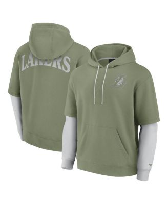 Fanatics - Men's Olive Los Angeles Lakers Elements Sleek Pullover Hoodie