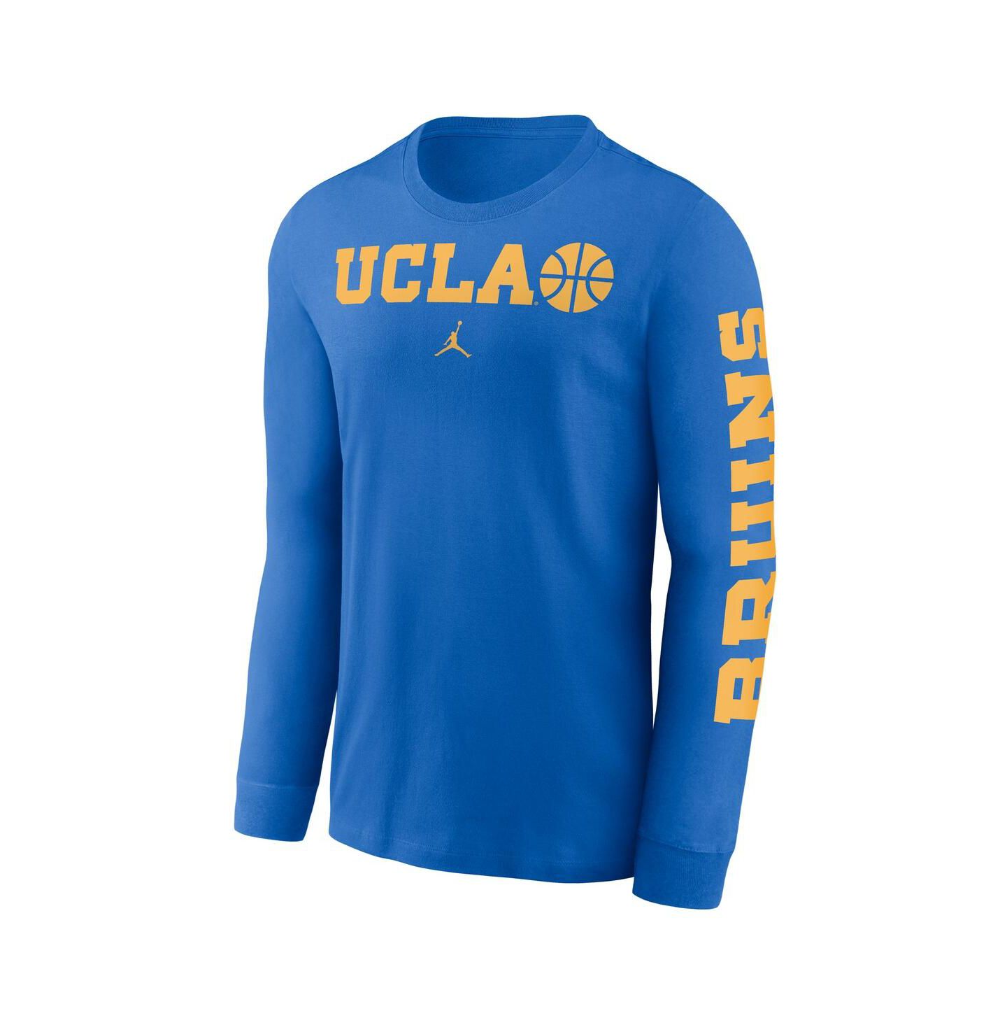 Мужская футболка Jordan Blue Ucla Bruins Basketball Icon Two-Hit Long Sleeve — фото 2