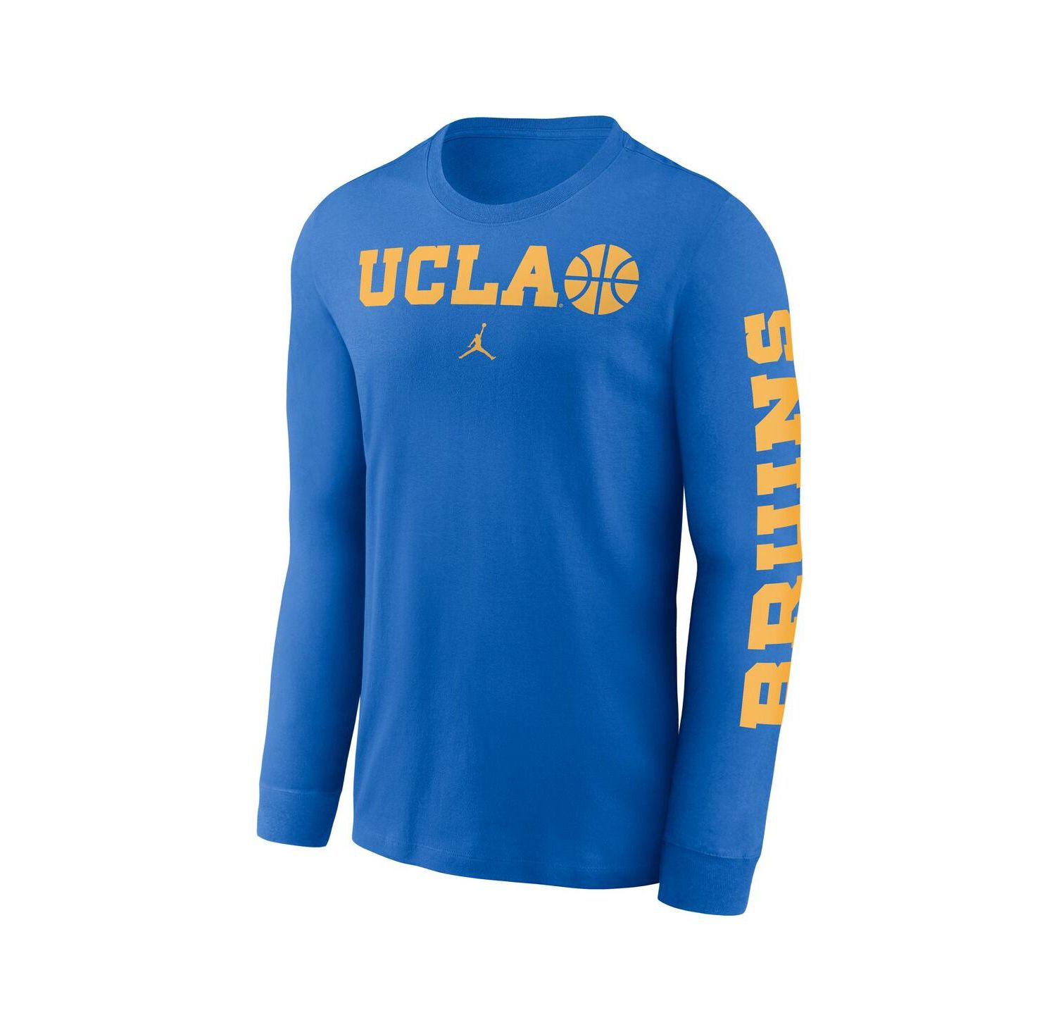 Men's Blue UCLA Bruins Basketball Icon Two-Hit Long Sleeve T-Shirt