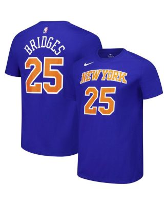 Nike - Men's and Women's Mikal Bridges Blue New York Knicks Name Number T-Shirt