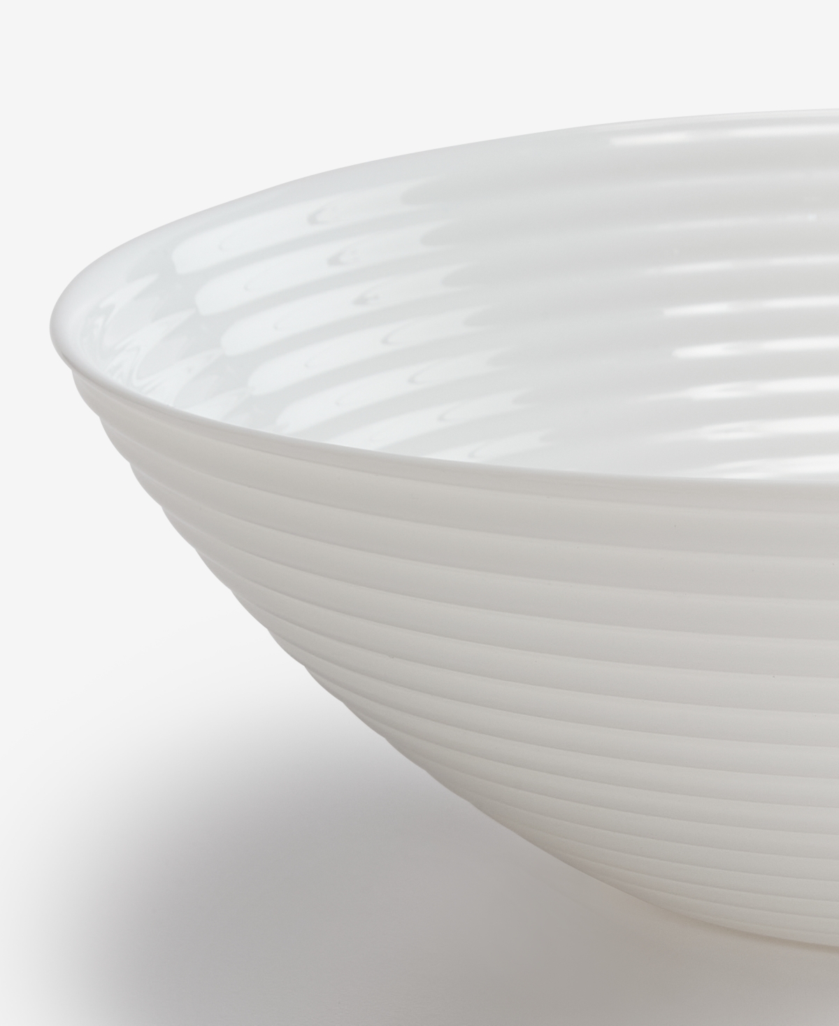 Arch Studio Opal Glass Spiral Serving Bowl, Exclusively At Macy's In White
