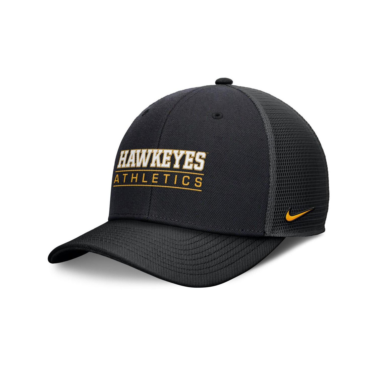 Men's Black Iowa Hawkeyes Rise Adjustable Hat