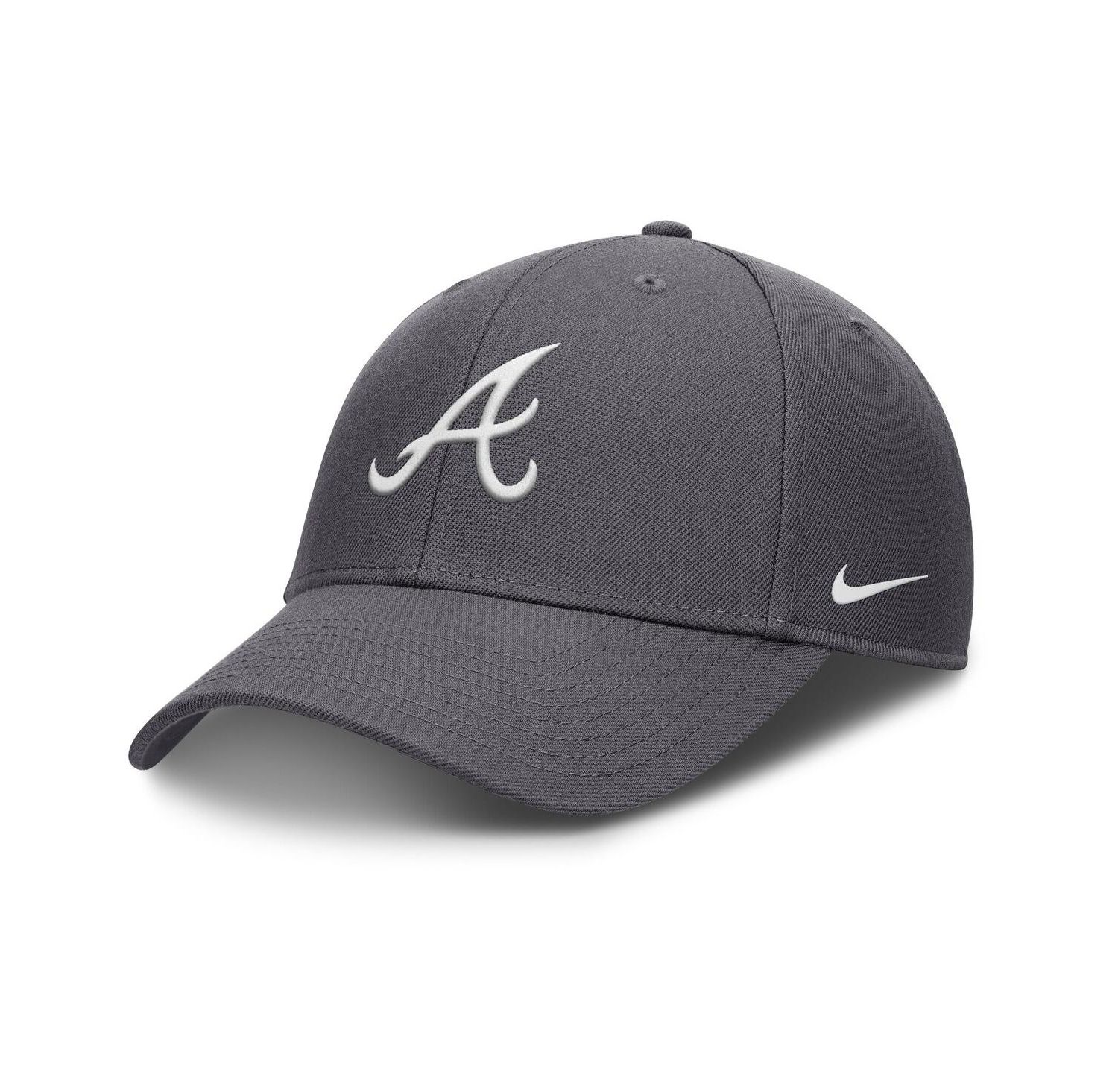 Men's Gray Atlanta Braves Club Performance Adjustable Hat