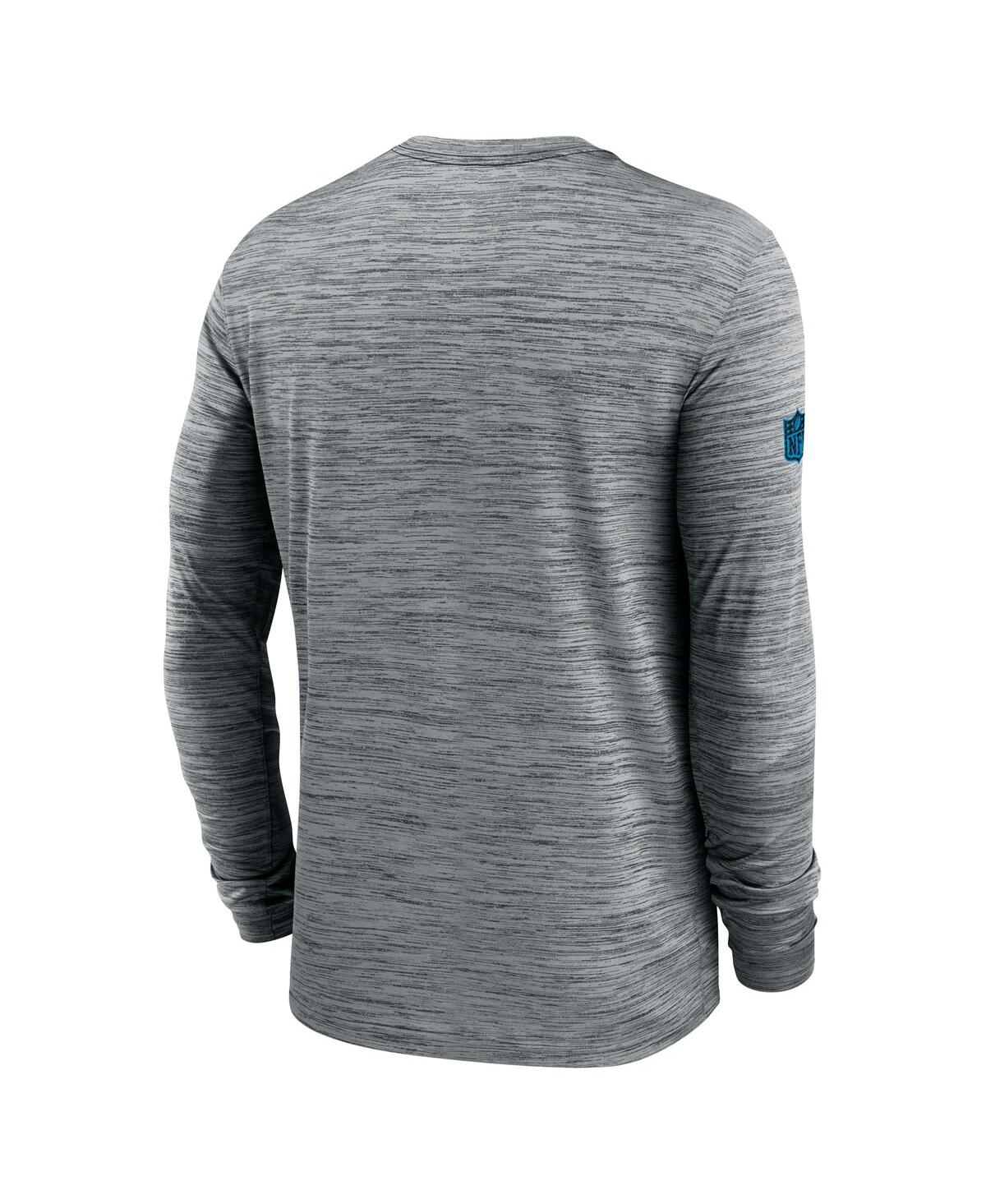 Nike Men's Gray Carolina Panthers 2024 Sideline Velocity Performance Long Sleeve T-shirt In Gray