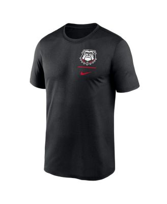 Men's Black Georgia Bulldogs Alternate Logo Lockup Legend Performance T-Shirt
