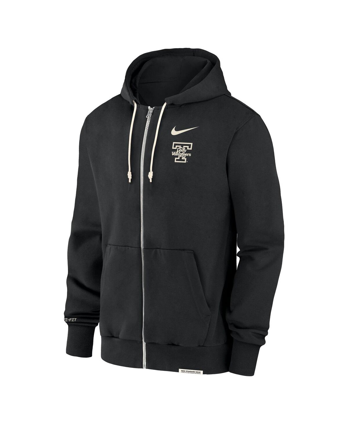 Nike Men's Black Tennessee Lady Volunteers On-court Performance Full-zip Hoodie In Black