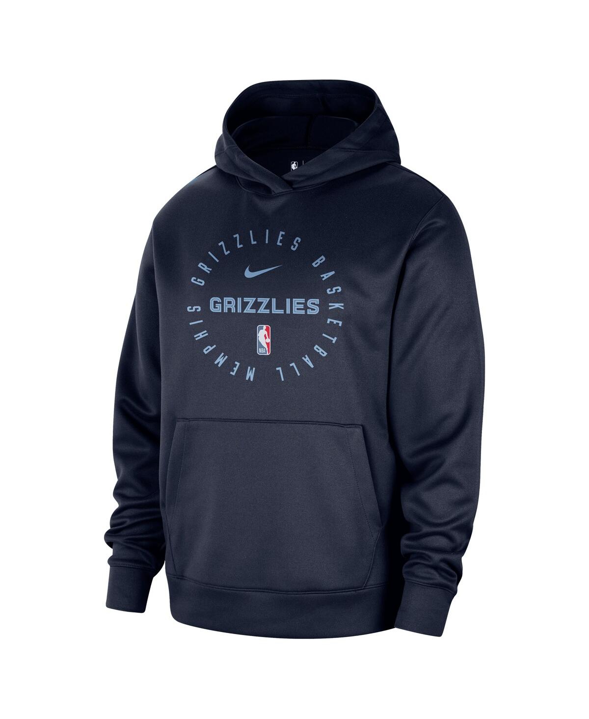 Nike Men's Navy Memphis Grizzlies 2024/25 Spotlight On-court Practice Performance Pullover Hoodie In Navy