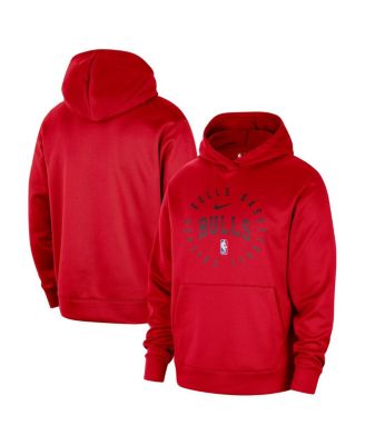 Nike - Men's Red Chicago Bulls 2024/25 Spotlight On-Court Practice Performance Pullover Hoodie