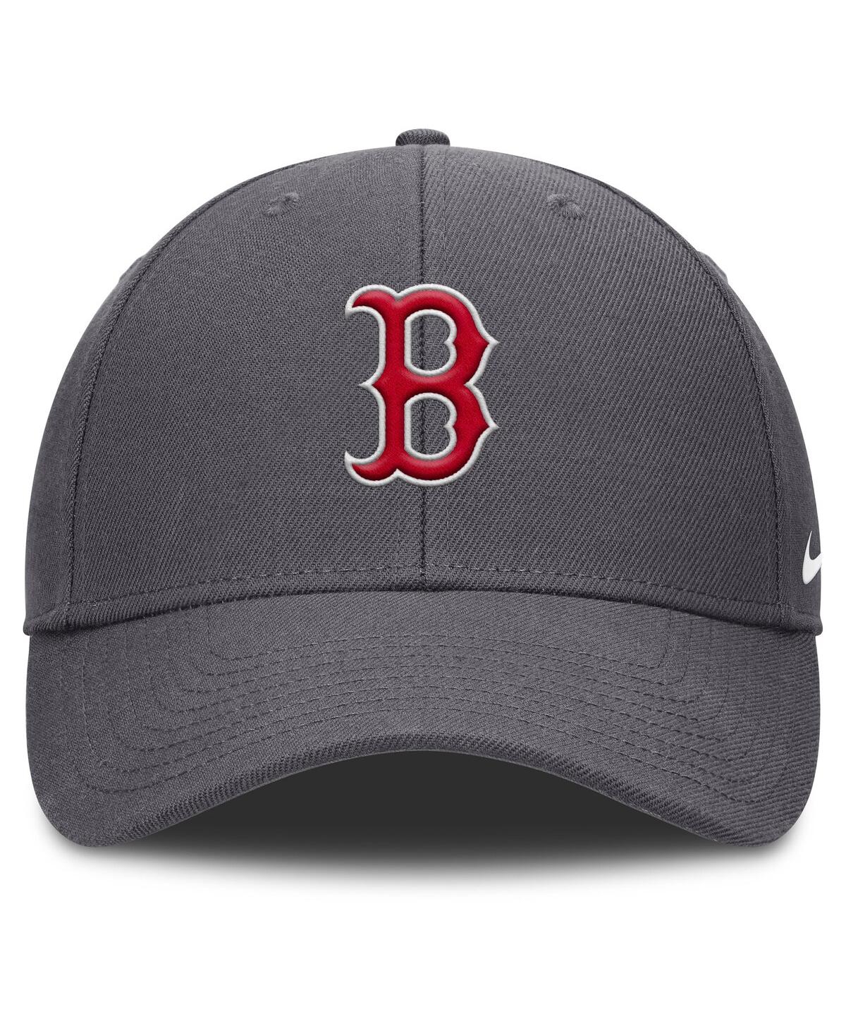 NIKE MEN'S GRAY BOSTON RED SOX CLUB PERFORMANCE ADJUSTABLE HAT