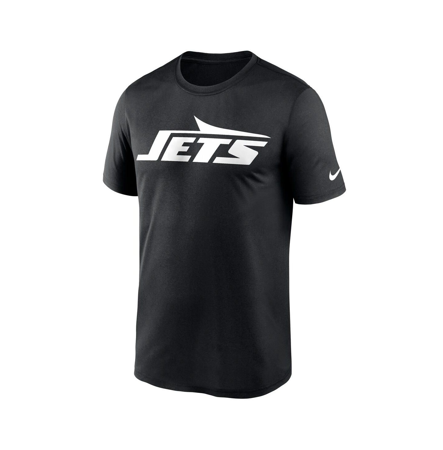 Мужская футболка Nike Black New York Jets Legend Logo Performance — фото 2