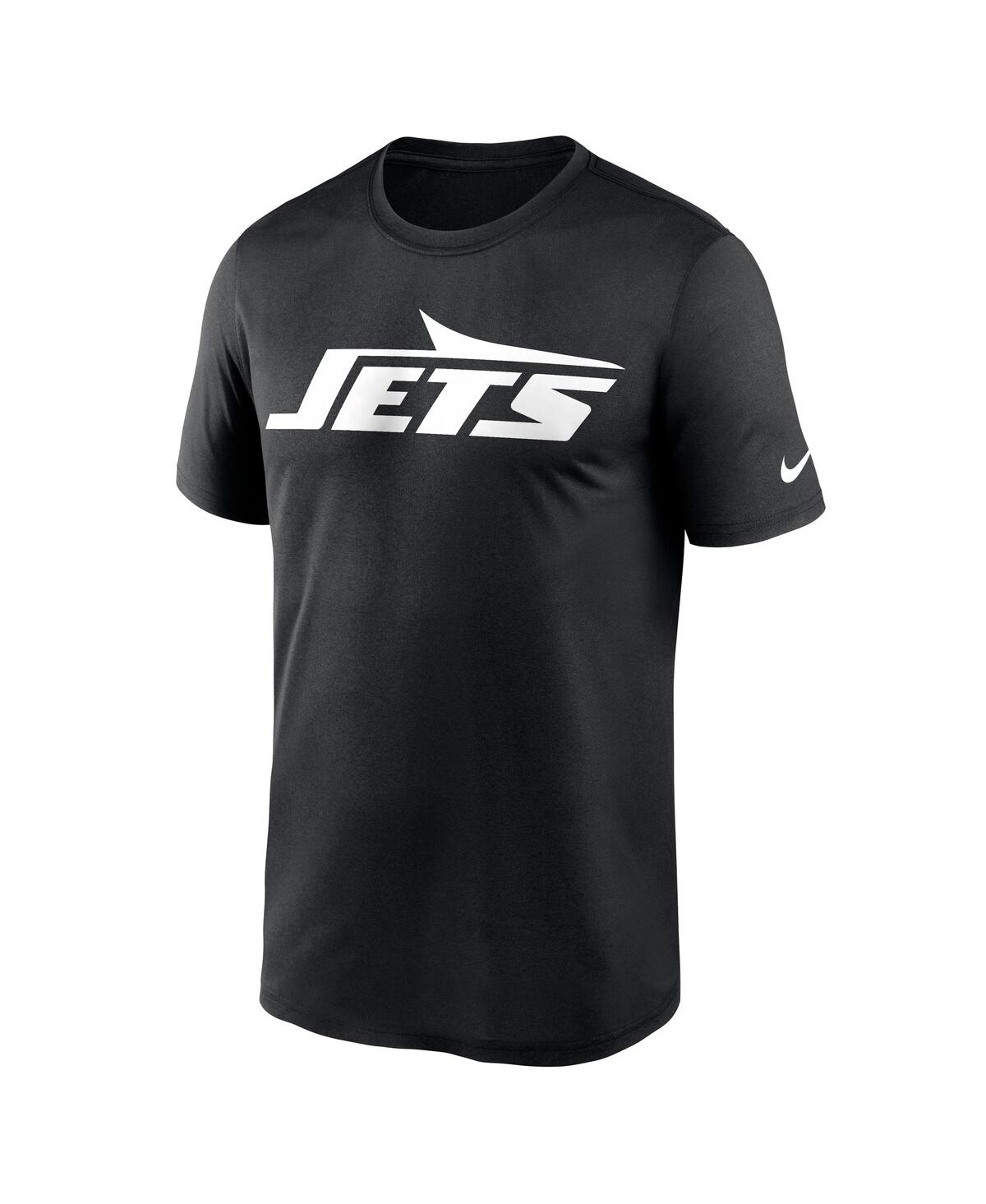 Nike Black New York Jets Legend Logo Performance T-shirt In Black