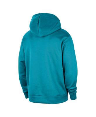 Men's Teal Charlotte Hornets 2024/25 Spotlight On-Court Practice Performance Pullover Hoodie
