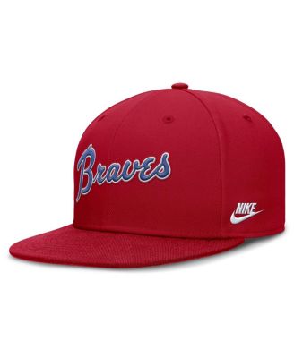 Men's Red Atlanta Braves Cooperstown True Performance Fitted Hat