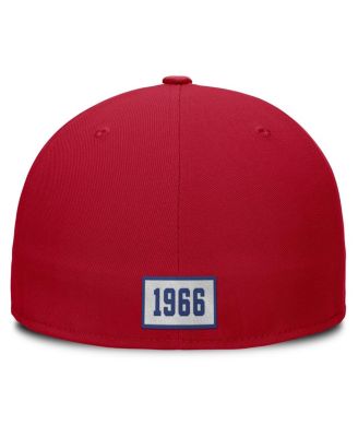 Men's Red Atlanta Braves Cooperstown True Performance Fitted Hat