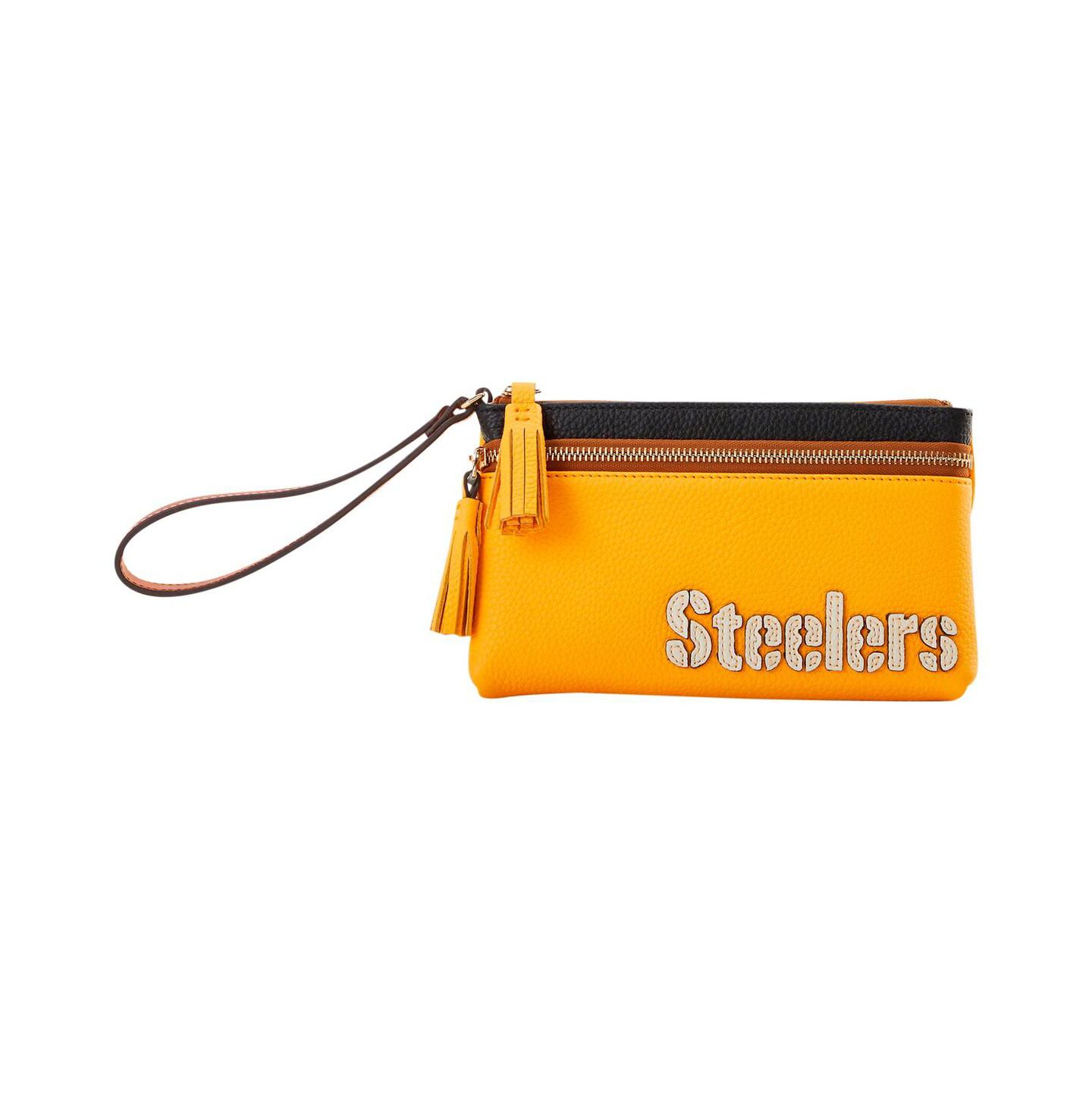 Женская сумка Dooney & Bourke Pittsburgh Steelers Infield Double-Zip Wristlet — фото 1