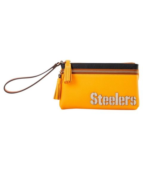 Женская сумка Dooney & Bourke Pittsburgh Steelers Infield Double-Zip Wristlet