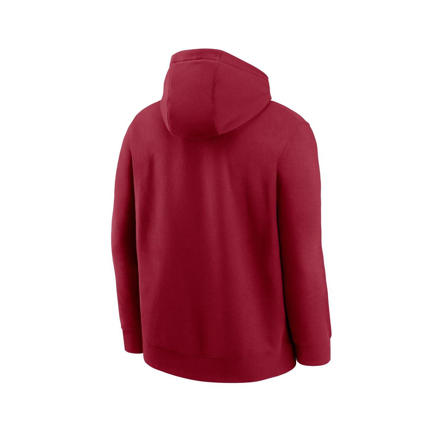 Men's Crimson Oklahoma Sooners Basketball Icon Club Fleece Pullover Hoodie