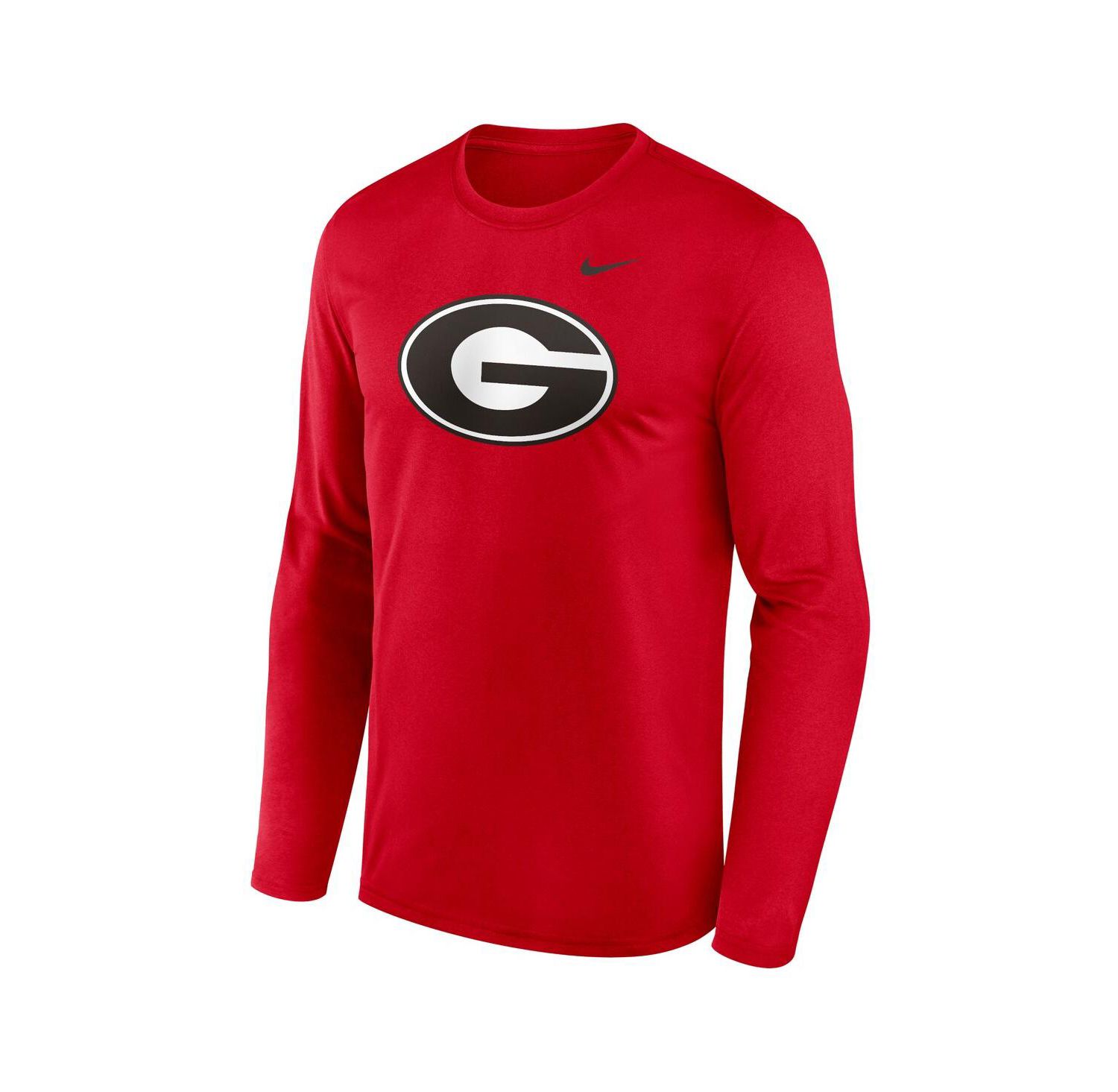Men's Red Georgia Bulldogs Primetime Primary Legend Long Sleeve T-Shirt