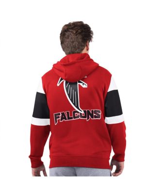 Men's Red Atlanta Falcons Extreme Vintage Logo Full-Zip Hoodie