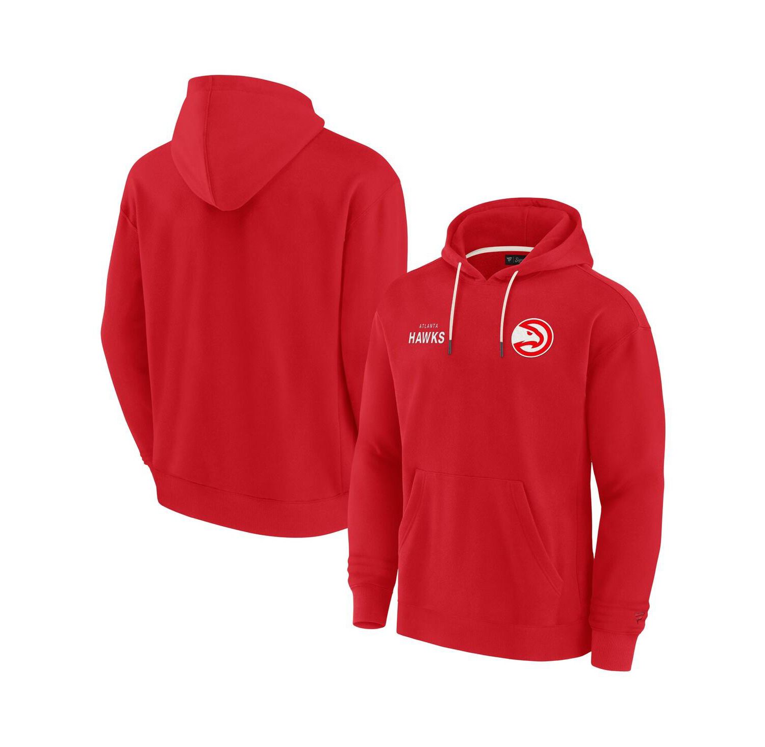 Men's and Women's Red Atlanta Hawks Elements Super Soft Fleece Pullover Hoodie