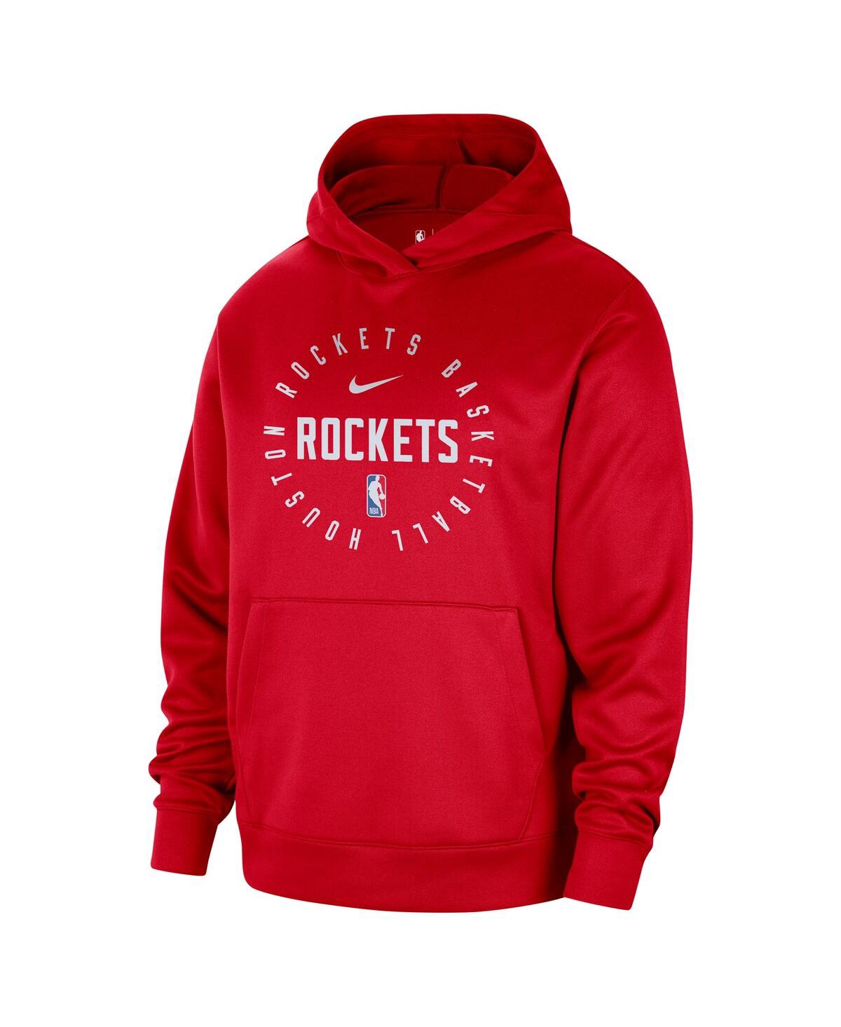 Nike Men's Red Houston Rockets 2024/25 Spotlight On-court Practice Performance Pullover Hoodie In Red