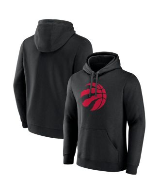 Fanatics - Men's Black Toronto Raptors Primary Logo Pullover Hoodie