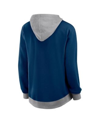 Women's Navy Chicago Bears Hit It French Terry Full-Zip Hoodie