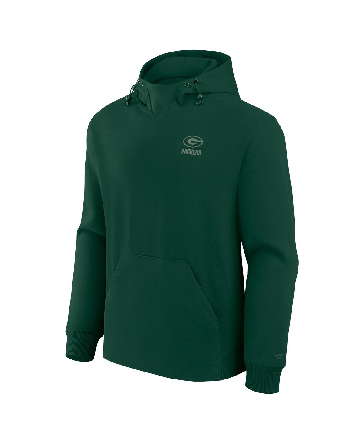 Fanatics Men's And Women's Green Green Bay Packers Front Office Tonal Tri-blend Pullover Hoodie In Green