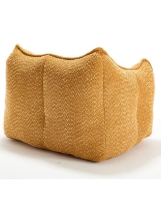 Comfortable Chenille Bean Bag Chair with Armrests for Living Rooms, Bedrooms, Gaming and Watching TV