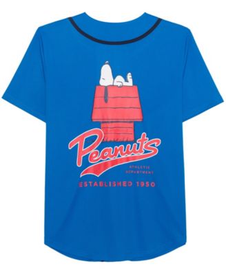 Men's Peanuts Baseball Jersey Shirt