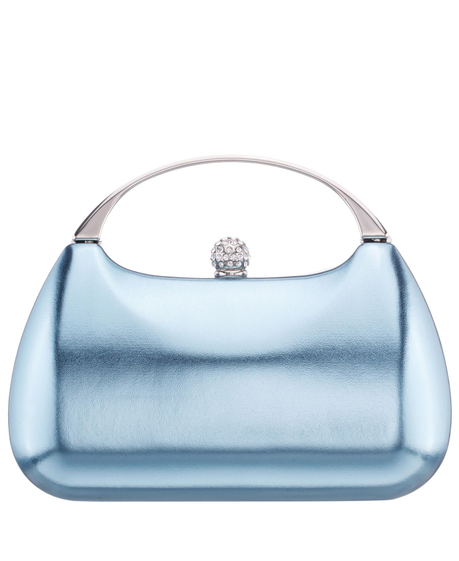 Minaudiere with Metal Handle Clutch