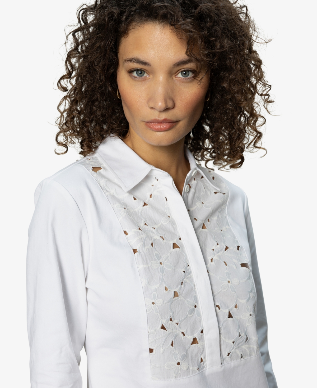 Sanctuary Women's Lace Yoke Insert Pull On Dress In White