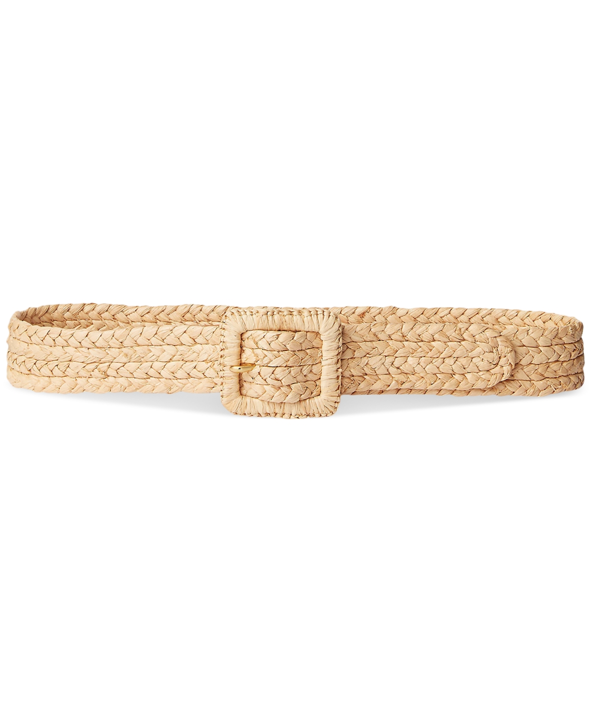 Raffia Wide Belt - Natural