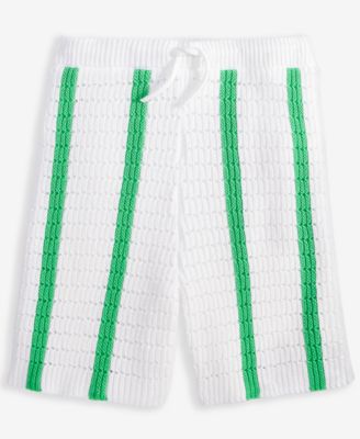 Little & Big Girls Striped Crochet Knit Shorts, Exclusively at Macy's