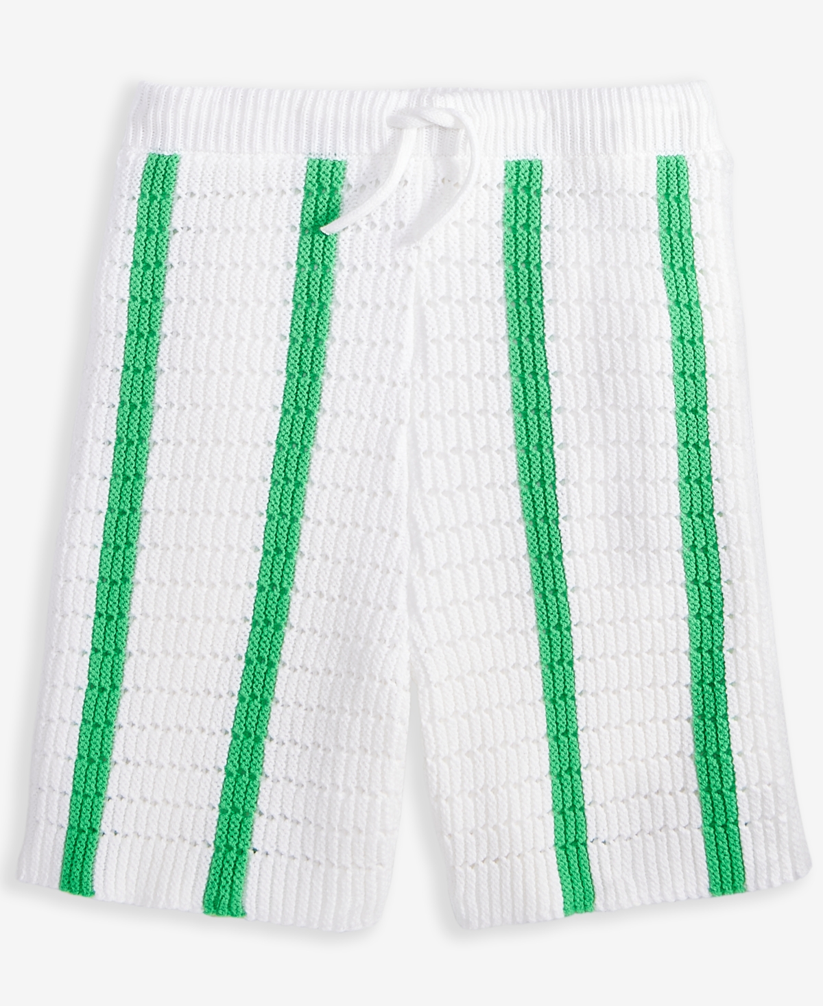 Epic Threads Little & Big Girls Striped Crochet Knit Shorts, Exclusively at Macy's