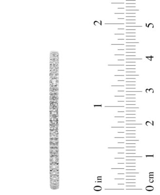 Diamond In & Out Hoop Earrings (5 ct. t.w.) in 10k White Gold or 10k Yellow Gold