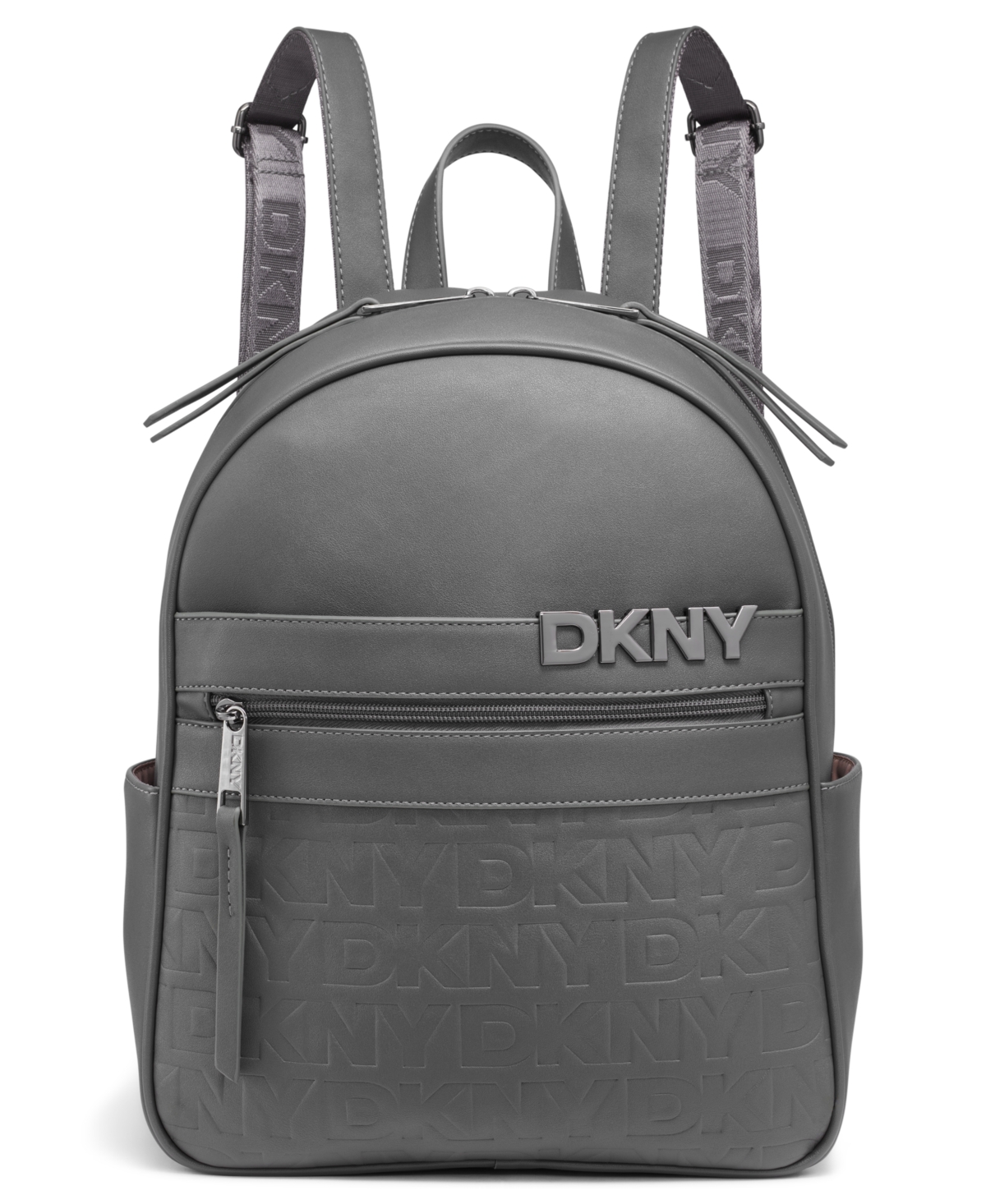 Dkny Clean Cut 14" Backpack In Dark Gray