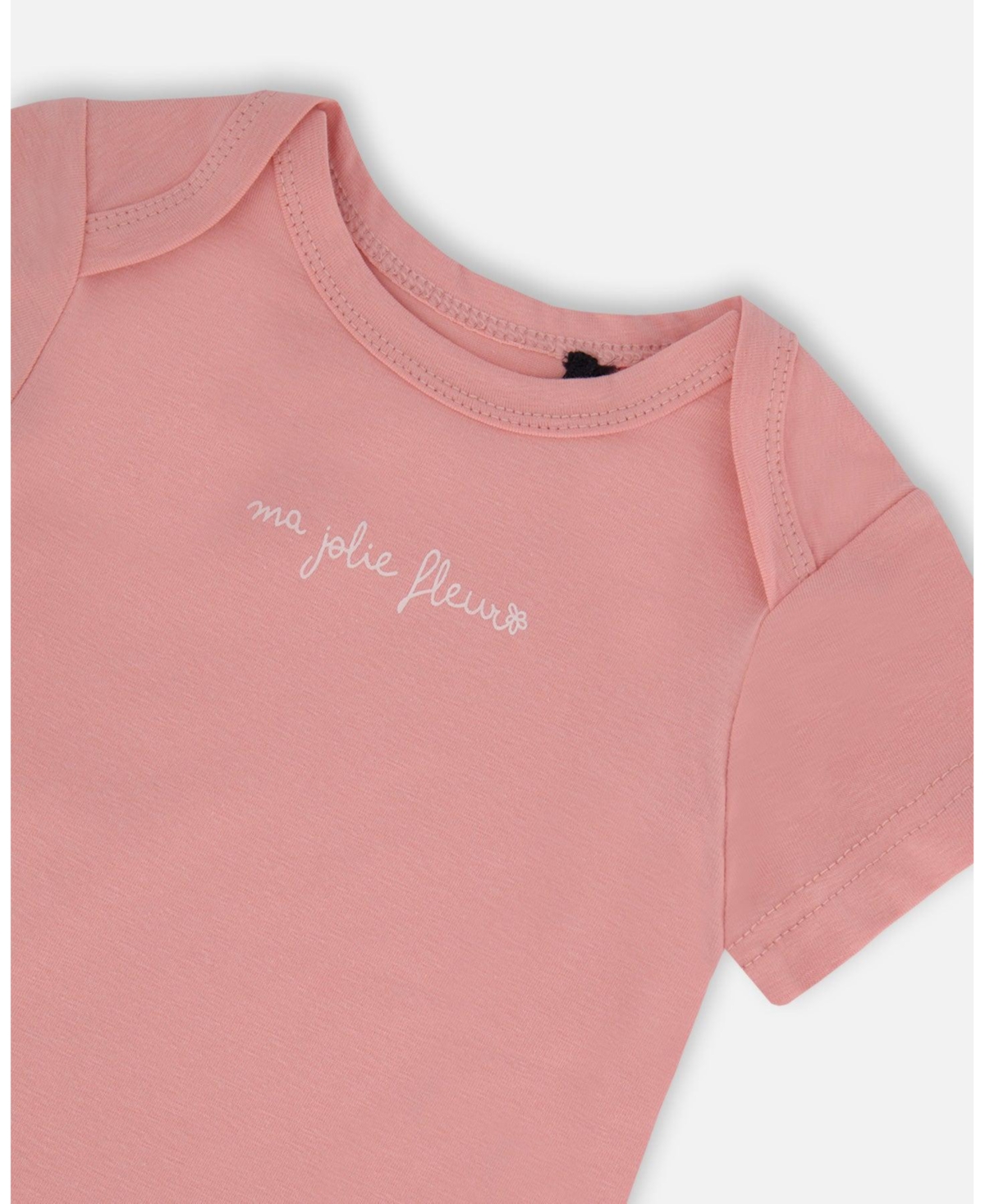 Deux par Deux Baby Girls Organic Cotton Onesie Soft Pink