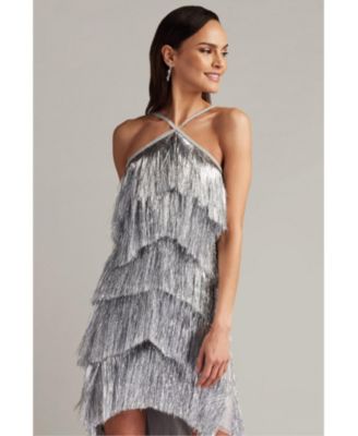 Women's Remedy Metallic Fringe Mini Dress