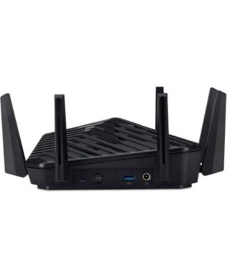 Predator Connect W6 Wi-Fi 6E Gaming Router | Hybrid QoS Compatible with Intel Killer Prioritization Engine | Tri-Band AXE7800 2.4GHz/5GHz/6GHz | Gigabit Router | Lifetime Internet Security