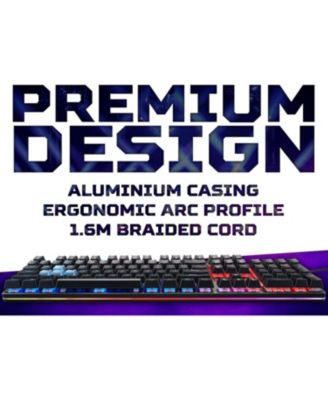 Predator Aethon 303 Wired Gaming Keyboard-Kailh Blue Mechanical Switches|RGB Illuminated Keyboard|12 Backlight Effects|5 Pre-Set Gaming Modes & 3 Sidelight Effects|100% Anti-Ghosting,(Pack of 1)