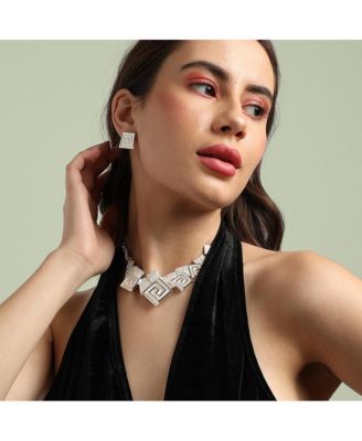 Party Statement Necklace & Stud Earrings