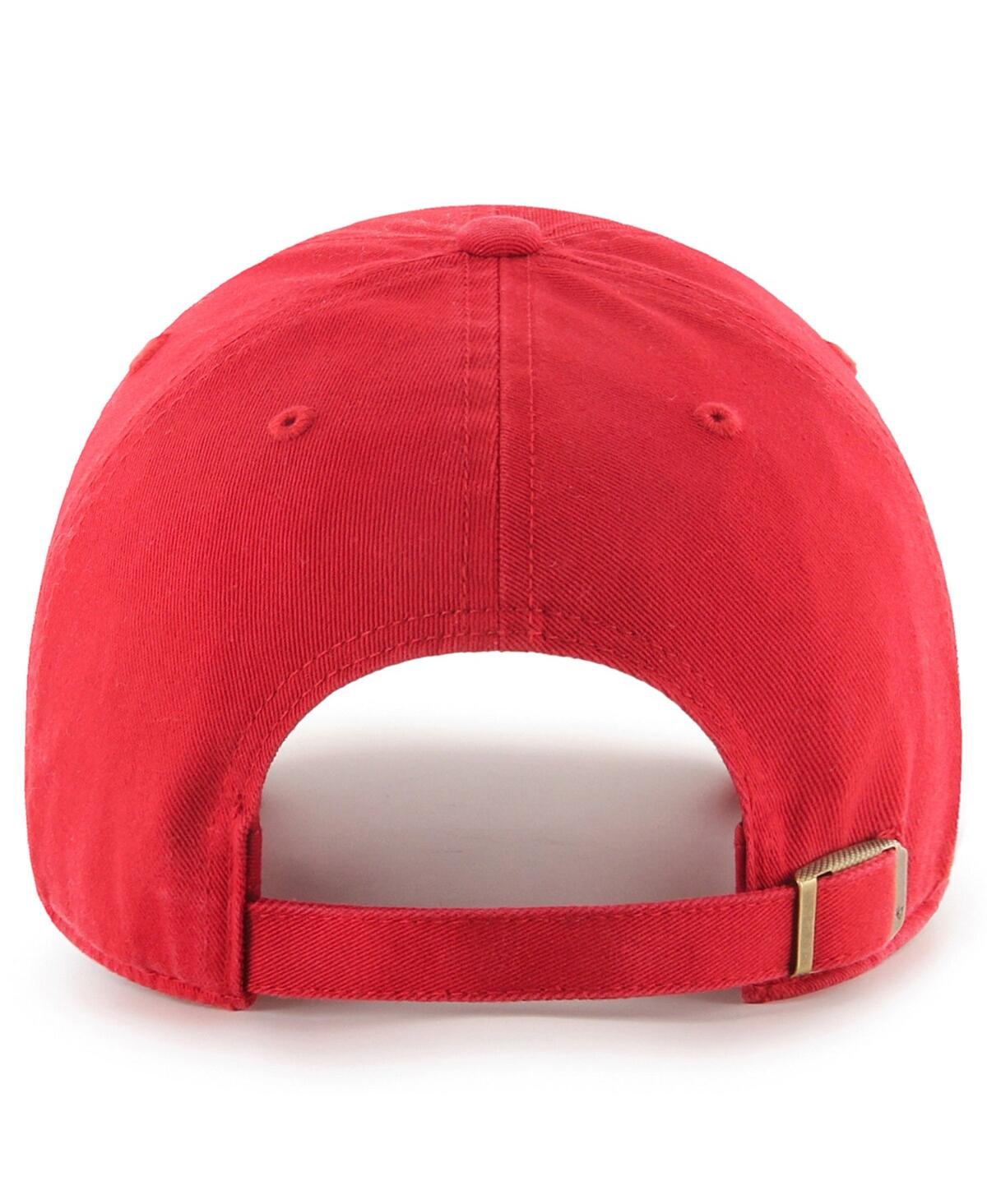 47 Brand Men's Scarlet Ohio State Buckeyes College Football Playoff 2025 Cotton Bowl Clean Up Adjustable Hat In Scarlet