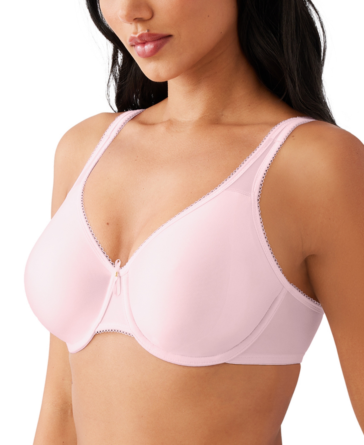 Shop Wacoal Basic Beauty Full-figure Underwire Bra 855192, Up To H Cup In Ballet Slipper