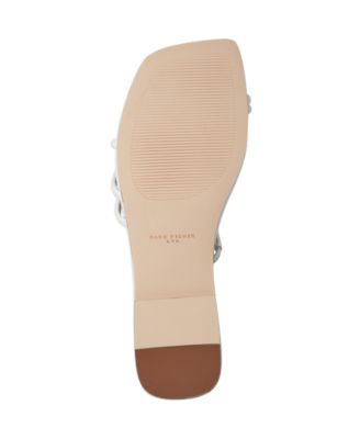 Marc Fisher LTD Women's Mazza Square Toe Flat Sandals - Macy's