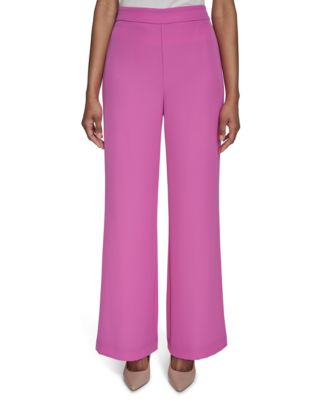 Halston - Women's High-Rise Wide-Leg Pull-On Pants